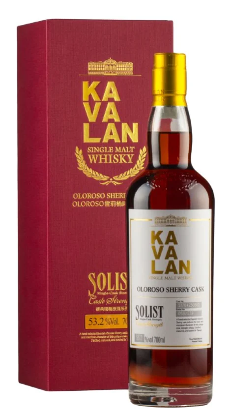Kavalan Solist Oloroso Sherry Cask 53.2% Single Malt Whisky | 700ML - Whiskey