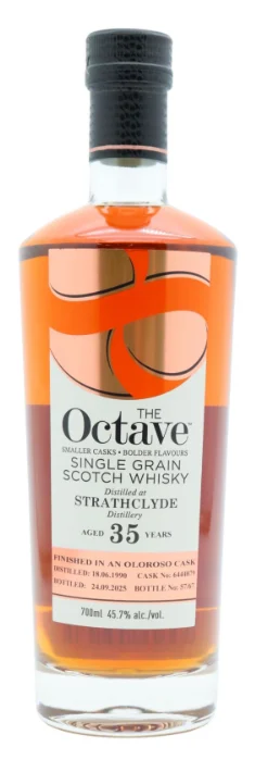 Strathclyde The Octave Single Oloroso Sherry Cask #6444079 35 Year Old · 1990 Vintage Single Grain Scotch Whisky | 700ML - Whiskey