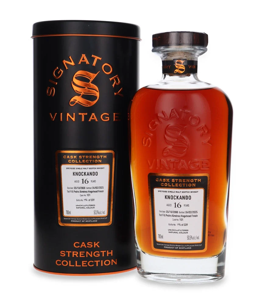 Knockando 16 Year Old (D.2008, B.2025) Signatory Vintage Single Malt Scotch Whisky | 700ML - Whiskey