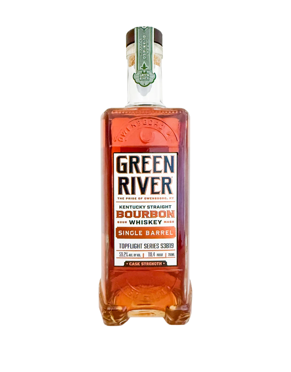 Green River TopFlight Series S3B19 Single Barrel Kentucky Staright Bourbon Whiskey