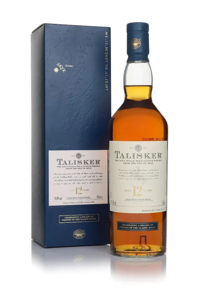 Talisker 12 Year Old - Friends of Classic Malt Single Malt Scotch Whisky | 700ML