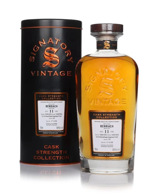 Benriach 11 Year Old 2015 Cask #103 - Cask Strength Collection (Signatory) Single Malt Scotch Whisky | 700ML