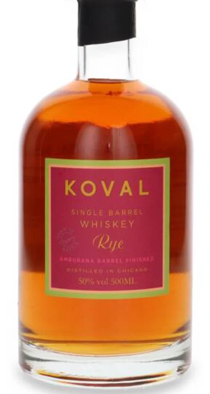 Koval Single Barrel Rye Amburana Barrel Finished Organic | 500ML - Whiskey