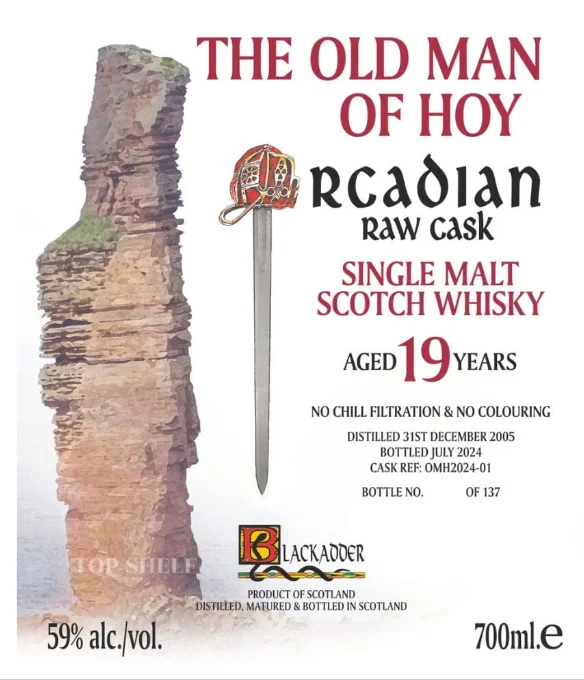 Blackadder The Old Man of Hoy 19 Year Old Single Malt Scotch Whisky | 700ML - Whiskey