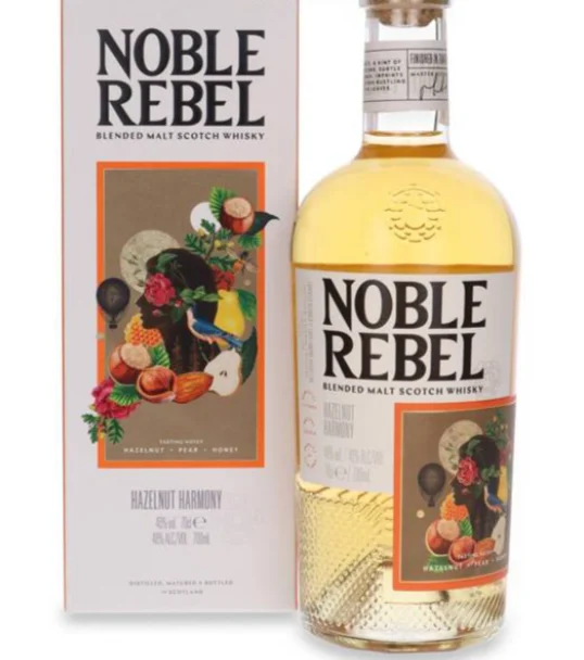 Noble Rebel Hazelnut Harmony Blended Malt Scotch Whisky | 700ML - Whiskey