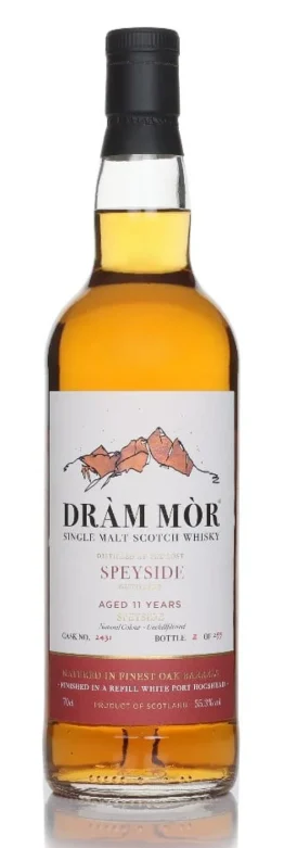 Speyside 11 Year Old 2014 Cask #2431 Dram Mor Single Malt Scotch Whisky | 700ML - Whiskey