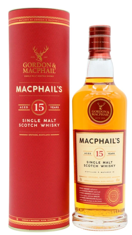 Macphail's Speyside 15 Year Old Single Malt Scotch Whisky | 700ML - Whiskey