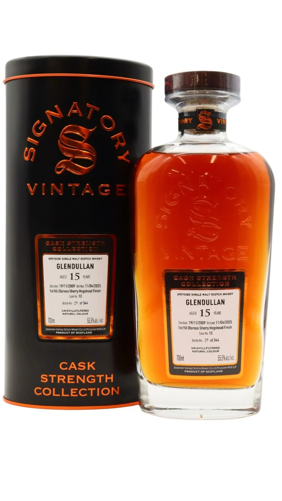 Glendullan Signatory Vintage Cask Strength #10 Whisky 15 Year Old Single Malt Scotch Whisky | 700ML - Whiskey