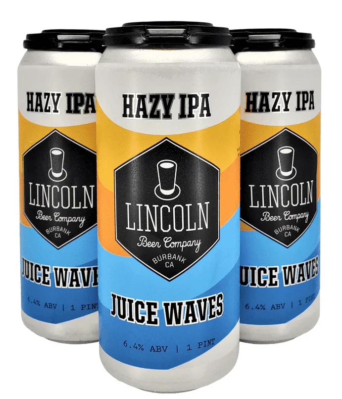 Lincoln Beer Co. Juice Waves Hazy IPA Beer | (4)*473ML - Ready To Drink