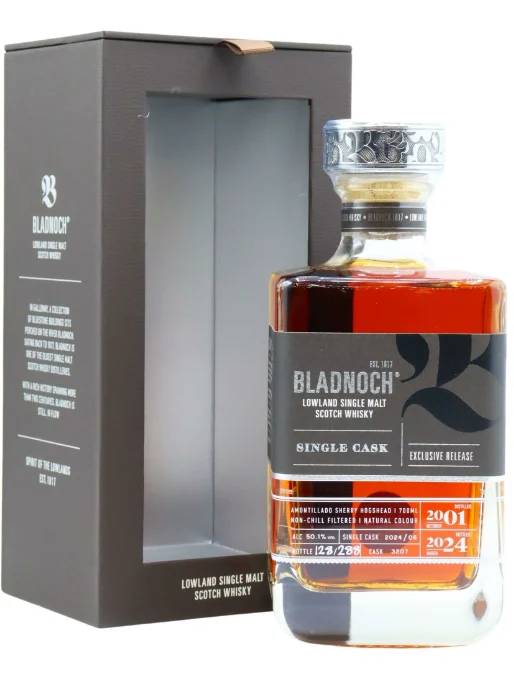 Bladnoch Single Amontillado Sherry Cask #3207 2001 23 Year Old Single Malt Scotch Whisky | 700ML - Whiskey
