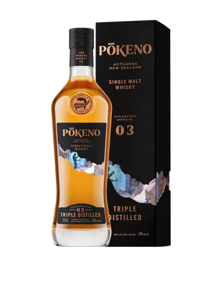 Pokeno Exploration Series No. 3 Triple Distilled Single Malt Whisky | 700ML - Whiskey