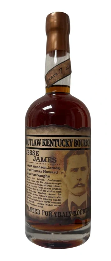 Jesse James Outlaw 7 Year Old Kentucky Bourbon Whiskey | 700ML