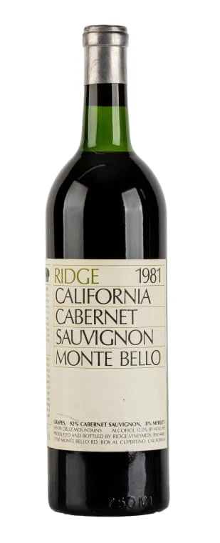 1981 | Ridge Vineyards | Monte Bello - Wine