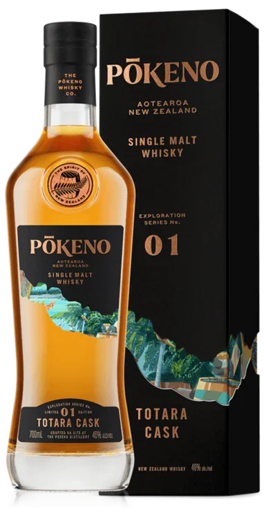 Pokeno Exploration Series No. 1 Totara Cask Single Malt Whisky | 700ML - Whiskey