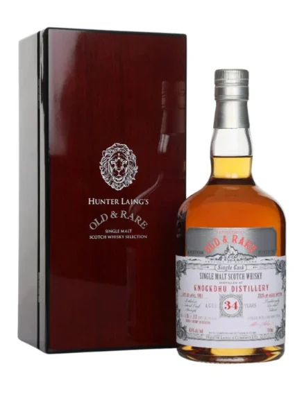 Knockdhu 34 Year Old 1991 Old & Rare Platinum Hunter Laing Single Malt Scotch Whisky | 700ML - Whiskey