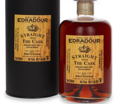 Edradour 10 Year Old (D.2012, B.2022) Straight From The Cask (Sherry Butt) | 500ML - Whiskey