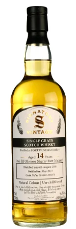 Port Dundas 14 Year Old 2008 - Bottled 2023 Signatory Vintage Single Grain Scotch Whisky | 700ML