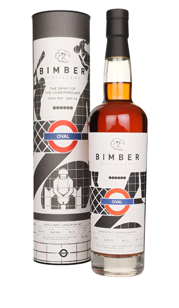 Bimber Spirit of the Underground (Cask #282/22) - Oval Single Malt London Whisky | 700ML