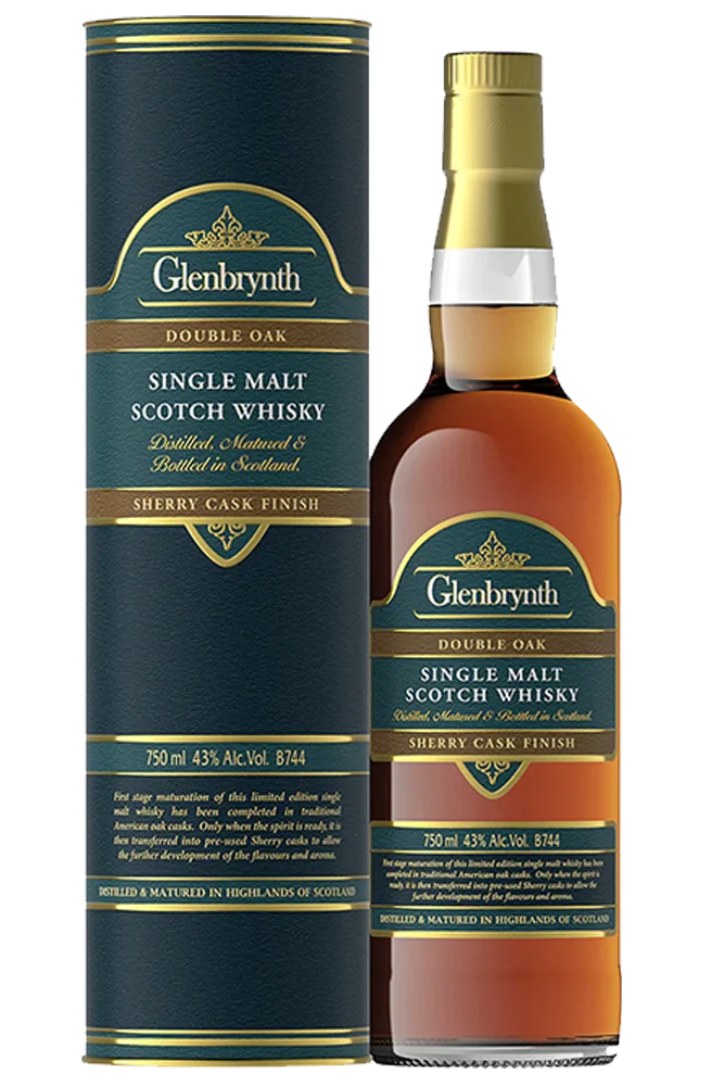 Glenbrynth | Double Oak | Sherry Cask Finish | Single Malt Scotch Whisky - Whiskey