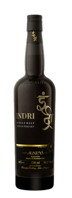 Indri Agneya Matured In Sherry & Bourbon Cask Single Malt Indian Whiskey