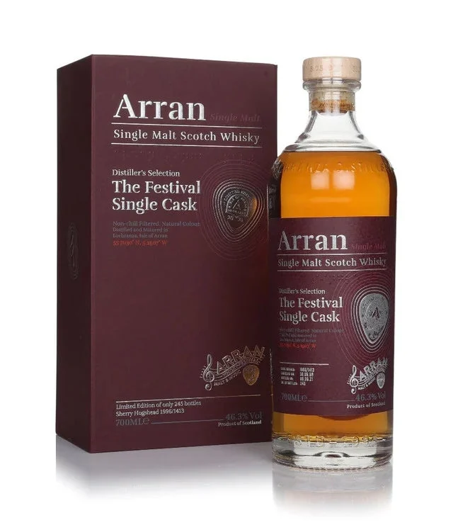 Arran Malt & Music Festival 2021 - 24 Year Old 1996 Cask #1413 Single Malt Scotch Whisky | 700ML