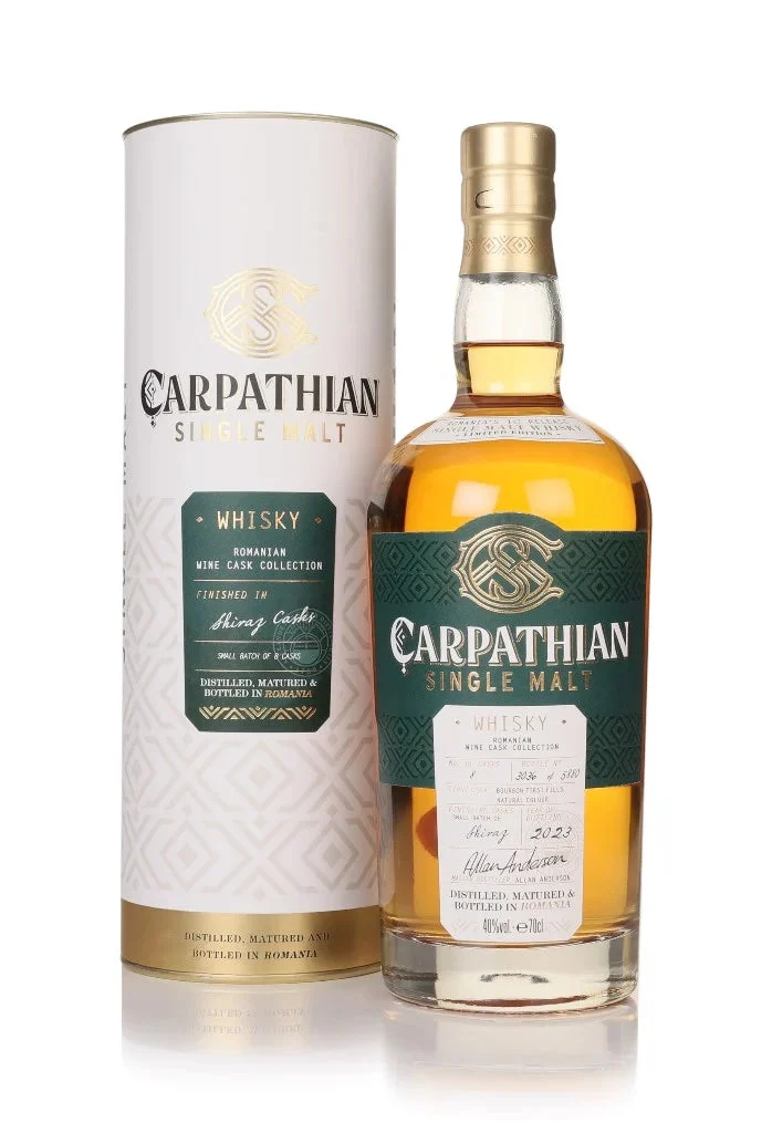 Carpathian Single Malt Shiraz Cask Finish Romanian Wine Cask Collection Whisky | 700ML - Whiskey