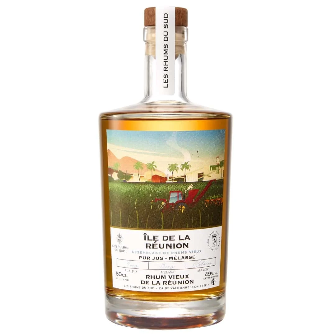 Les Rhums Du Sud Reunion Island Cane Juice And Molasses Rum Blend Guillaume De Roany Collection | 500ML