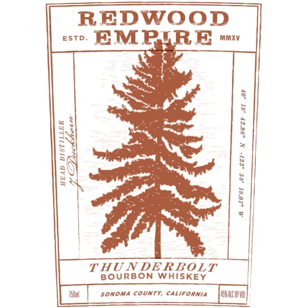 Redwood Empire Thunderbolt Bourbon - Whiskey
