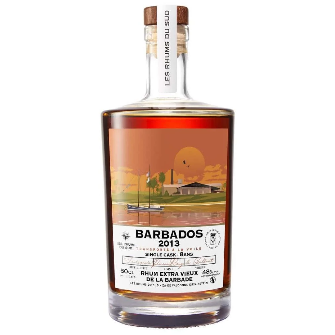 Les Rhums Du Sud Barbados 2013 8 Years Pineau Des Charentes Finish Guillaume De Roany Collection | 500ML - Rum