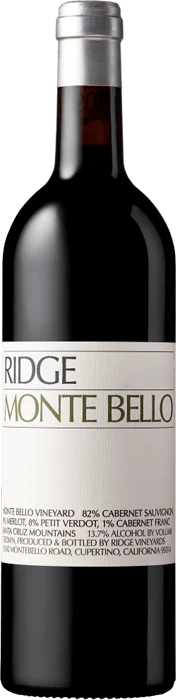 Ridge - Santa Cruz Mountains Vineyards Monte Bello 2011