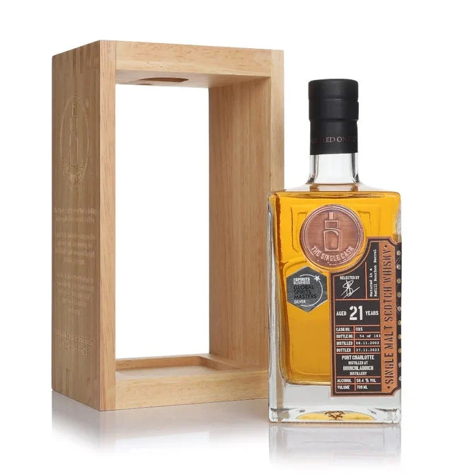 Port Charlotte 21 Year Old 2002 Cask #1185 - The Single Cask Single Malt Scotch Whisky | 700ML