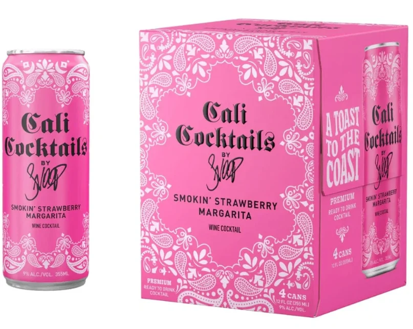 Cali Cocktails By Snoop Smokin’ Strawberry Margarita | (4)*355ML - Ready To Drink
