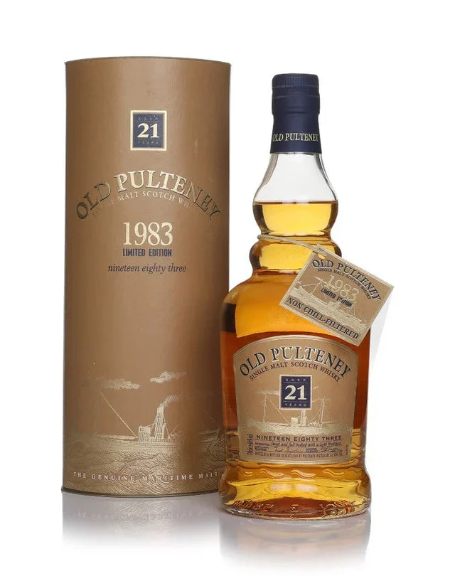 Old Pulteney 21 Year Old 1983 Limited Edition Single Malt Scotch Whisky | 700ML - Whiskey