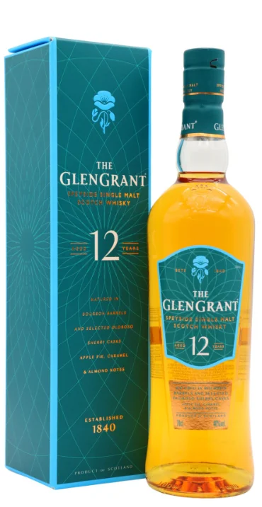 Glen Grant Speyside 12 Year Old Single Malt Scotch Whisky | 700ML - Whiskey