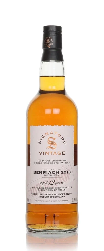 Benriach 12 Year Old 2013 - 100 Proof Edition #69 (Signatory) Single Malt Scotch Whisky | 700ML