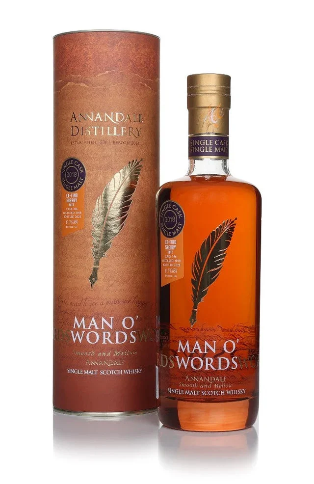 Annandale Man O’Words Vintage 2018 - Fino Sherry Butt Cask #396 Single Malt Scotch Whisky | 700ML