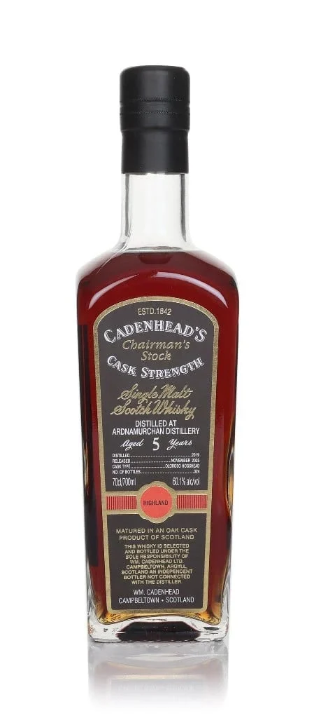 Ardnamurchan 5 Year Old 2019 - Cadenhead's Chairman's Stock Single Malt Scotch Whisky | 700ML