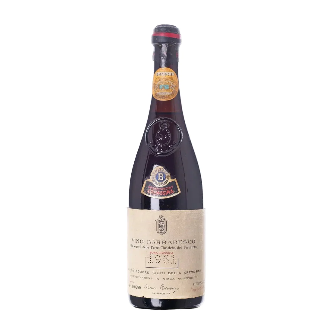 1961 | Bersano | Riserva Speciale Cremosina Barbaresco - Wine