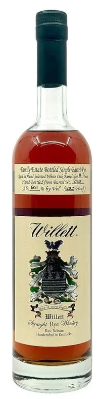 Willett 11 Year Old #2431 Single Barrel - Rye Here, Rye Now - Rye Whiskey
