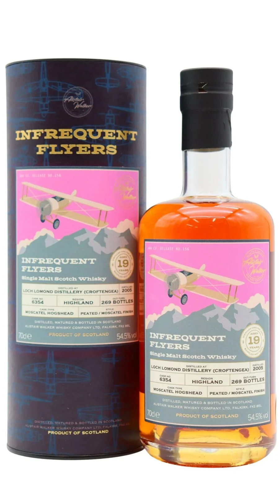 Loch Lomond 19 Year Old 2005 Vintage Croftengea - Infrequent Flyers - Single Cask #6354 Single Malt Scotch Whisky | 700ML
