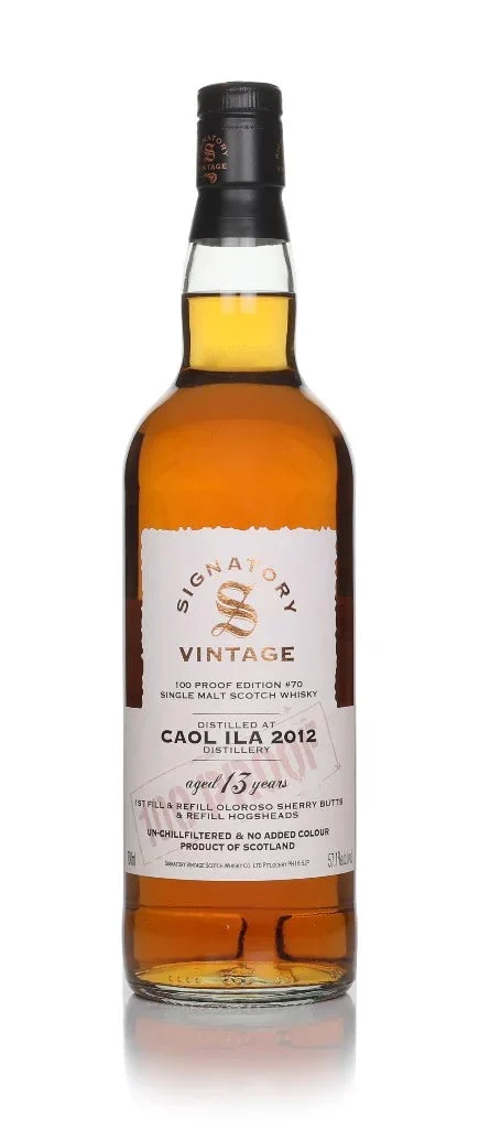 Caol Ila 13 Year Old 2012 - 100 Proof Edition #70 (Signatory) Single Malt Scotch Whisky | 700ML