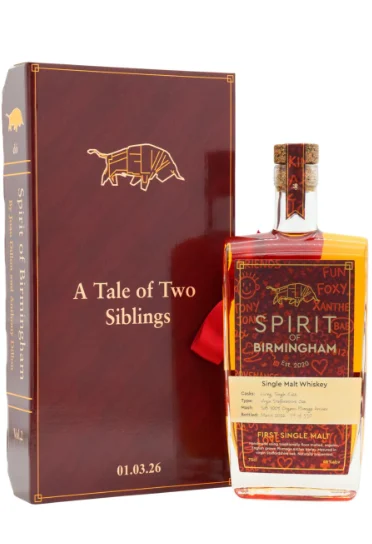 Spirit of Birmingham A Tale Of Two Siblings Single Cask English Whisky | 700ML - Whiskey