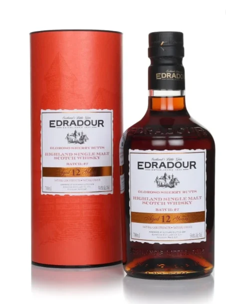 Edradour 12 Year Old 2013 Sherry Cask Strength Batch #7 Single Malt Scotch Whisky | 700ML - Whiskey