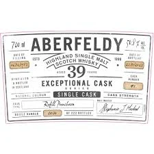 Aberfeldy 39 Year Old Exceptional Cask Series | 700ML - Whiskey
