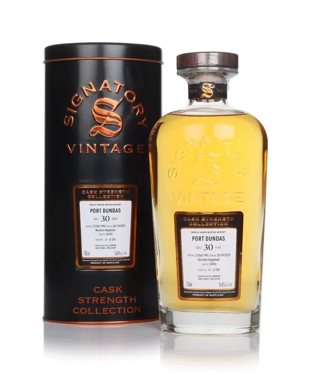 Port Dundas 30 Year Old 1995 Cask #64945 - Cask Strength Collection (Signatory) Grain Scotch Whisky | 700ML
