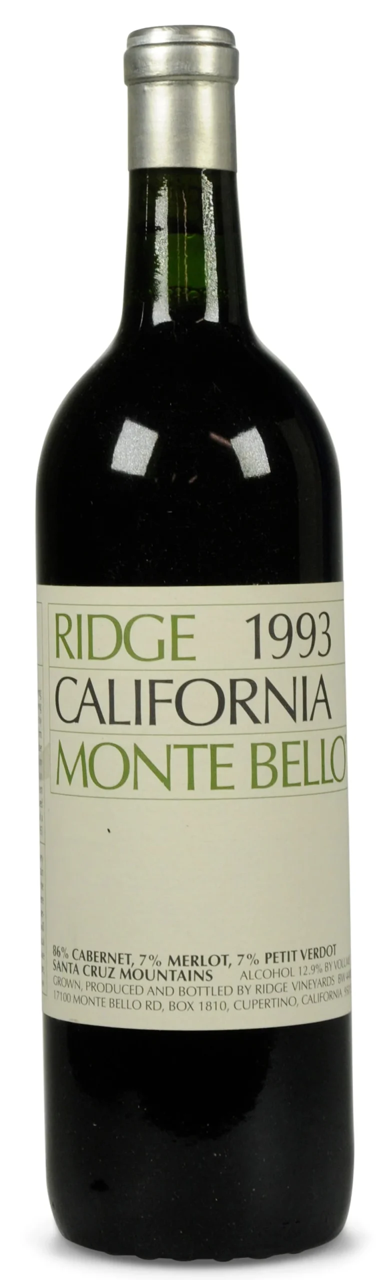 1993 | Ridge Vineyards | Monte Bello - Wine