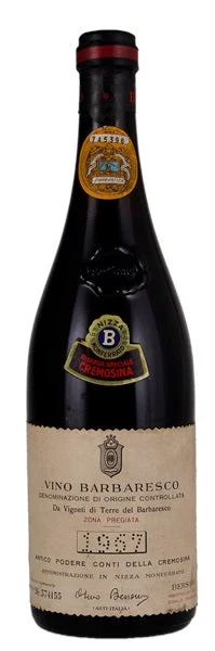 1967 | Bersano | Riserva Speciale Cremosina Barbaresco - Wine
