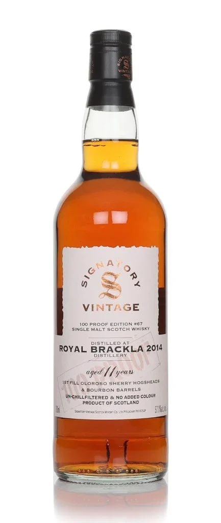 Royal Brackla 11 Year Old 2014 - 100 Proof Edition #67 (Signatory) Single Malt Scotch Whisky | 700ML
