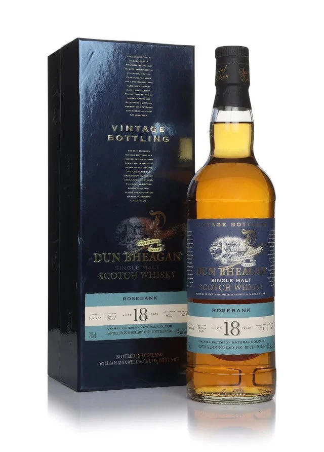 Rosebank 18 Year Old 1990 Cask #611 - Dun Bheagan (Ian Macleod) Single Malt Scotch Whisky | 700ML