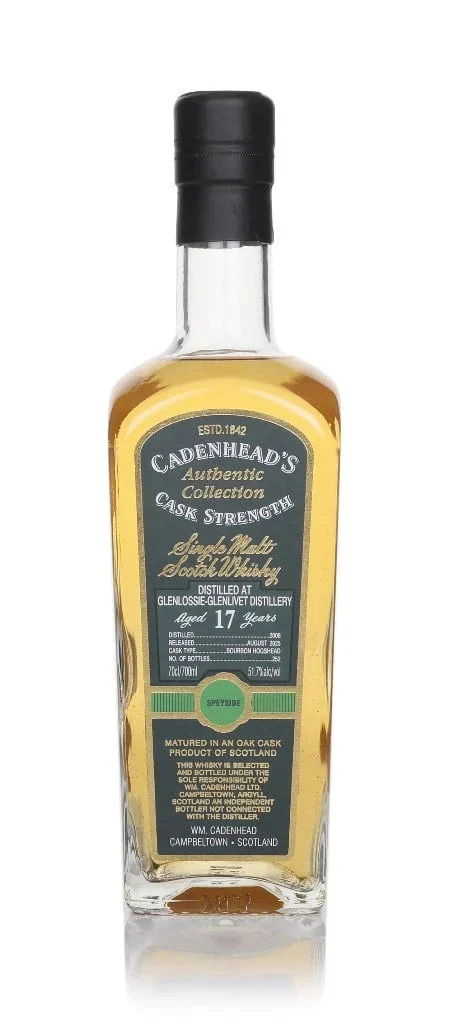 Glenlossie 17 Year Old 2008 - Cadenhead's Authentic Collection Single Malt Scotch Whisky | 700ML